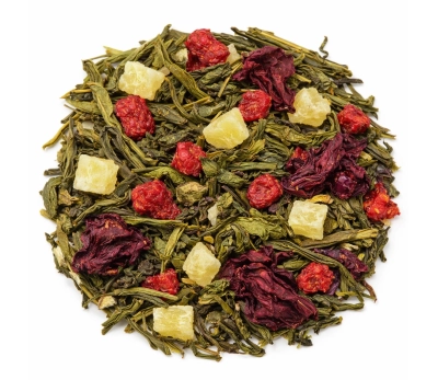 Green Tea “Pineapple with Wild Strawberry” WAKA, for HoReCa, 1 kg