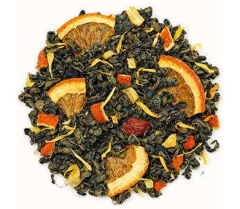 Чай зелений ароматизований «Мандарин» WAKA, 1 кг