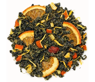 Чай зелёный ароматизированный «Мандарин» WAKA, 1 кг