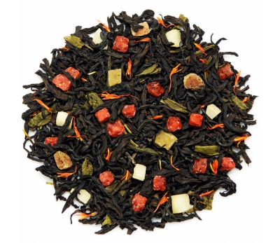 Black tea Strawberry with Cream Waka, 1 kg, wholesale, flavored