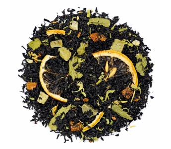 Black tea Lemon and Mint Waka, 100 g, flavored