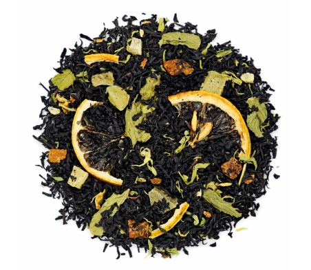 Black tea Lemon and Mint Waka, 1 kg, wholesale, flavored