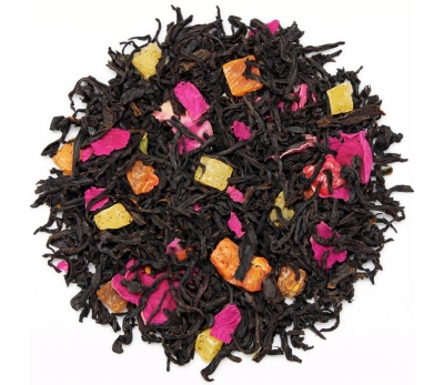 Black tea Pineapple and Mango Waka, 100 g, flavored
