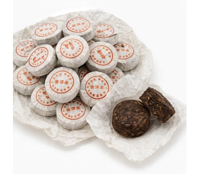 Чай Шу Пуер пресований круглий 6 г, Waka, 1 кг