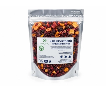 Фруктовий чай "Вишневий пунш", Waka, 100 г,  для HoReCa 2