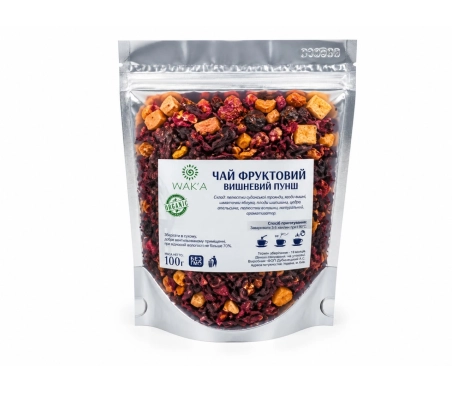 Фруктовий чай "Вишневий пунш", Waka, 100 г,  для HoReCa