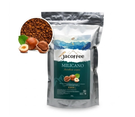 Кофе растворимый Jacoffee MILICANO Лесной орех, 400г