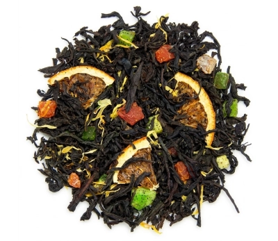 Black tea Orange and Kiwi Waka, 100 g, natural flavor