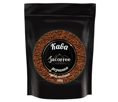 ЧОРНА КАВА РОЗЧИННА ЖАКОФЕ ЄВРОПА, 500г