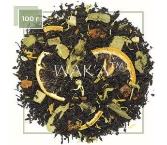 Чай черный с лимоном и мятой 100 грамм