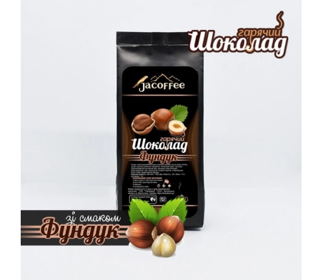 Гарячий шоколад Jacoffee, лісовий горіх, 400 г Гарячий шоколад Jacoffee, лісовий горіх, 400 г