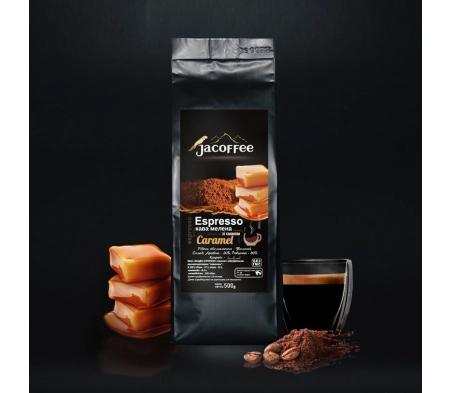 Кофе молотый со вкусом Карамель 500 г Кофе молотый со вкусом Карамель 500 г
