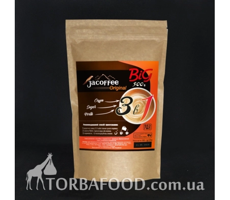 Кава Jacoffee 3в1 Original, 500 г Кава Jacoffee 3в1 Original, 500 г