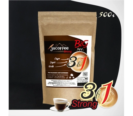 Кофе Jacoffee 3в1 Strong, 500 г Кофе Jacoffee 3в1 Strong, 500 г