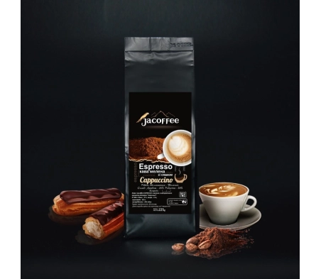 Кава мелена Jacoffee Espresso Капучіно, 225 г Кава мелена Jacoffee Espresso Капучіно, 225 г