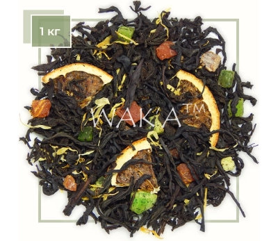 Чай чорний Апельсин ківі, 1 кг
