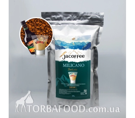 Кава розчинна Jacoffee MILICANO Бейліс, 400 г Кава розчинна Jacoffee MILICANO Бейліс, 400 г