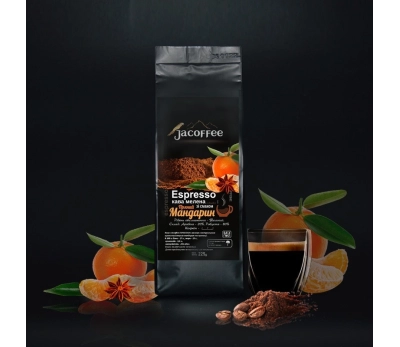 Кава мелена Jacoffee Espresso Пряний Мандарин, 225 г