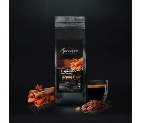 Кофе молотый Jacoffee Espresso Корица, 225 г Кофе молотый Jacoffee Espresso Корица, 225 г