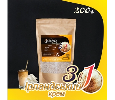 Кава 3в1 Ірландський крем Jacoffee, 200 г