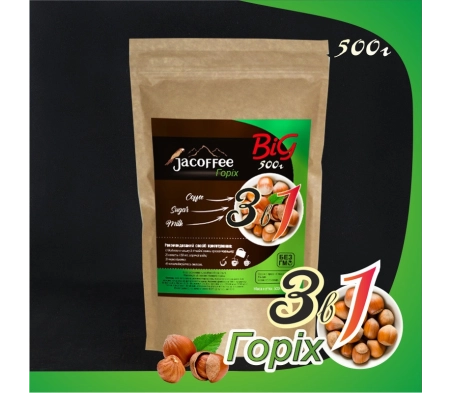 Кава 3в1 Лісовий горіх TM Jacoffee, 500 г Кава 3в1 Лісовий горіх TM Jacoffee, 500 г
