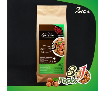 Кофе 3в1 Лесной орех TM Jacoffee, 2000г