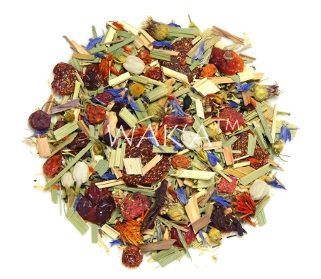 Чай травяной + фруктовый Ягодный цвет TM Wak`a, 1кг Чай травяной + фруктовый Ягодный цвет TM Wak`a, 1кг