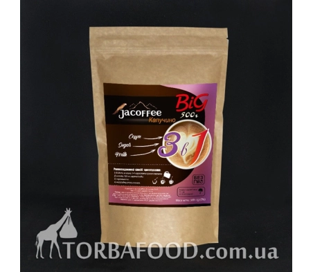 Кава 3в1 Капучино Jacoffee, 500 г Кава 3в1 Капучино Jacoffee, 500 г