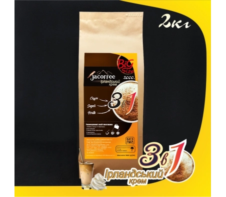 Кофе 3в1 Ирландский крем Jacoffee, 2кг Кофе 3в1 Ирландский крем Jacoffee, 2кг