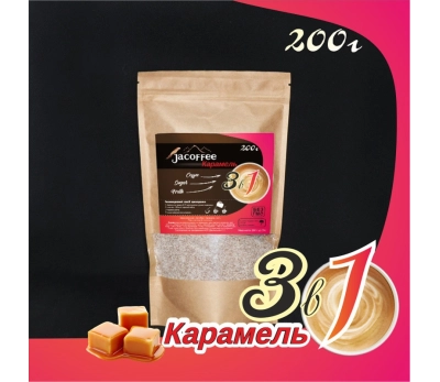 Кофе 3в1 Карамель Jacoffee, 200г