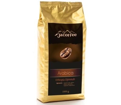 Кава в зернах Jacoffee Arabica Ethiopia Djimma, 1 кг