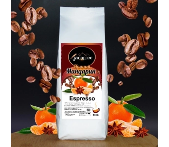 Кофе в зернах с ароматом Пряный мандарин, 250г