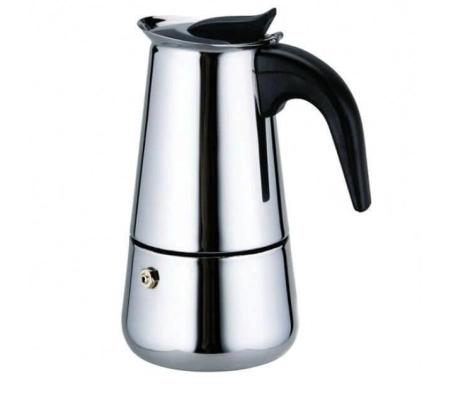Кофеварка гейзерная из нержавеющей стали 350мл Кофеварка гейзерная из нержавеющей стали 350мл