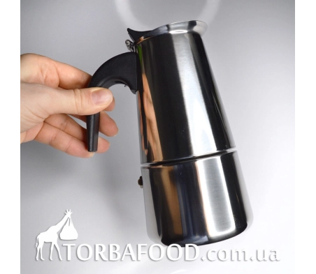 Кавоварка гейзерна з неіржавкої сталі 350 мл Кавоварка гейзерна з неіржавкої сталі 350 мл