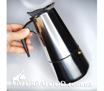 Кавоварка гейзерна з неіржавкої сталі 450 мл 2