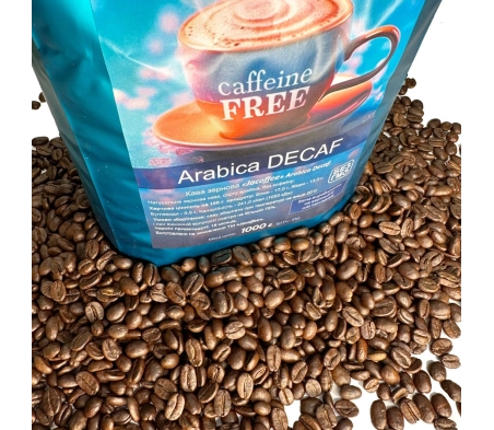 Кофе в зернах Jacoffee Arabica без кофеина, 1кг Кофе в зернах Jacoffee Arabica без кофеина, 1кг