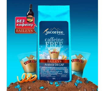 Кава мелена Jacoffee Arabica без кофеїну зі смаком Бейліз, 225 г
