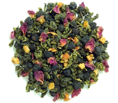 Чай зеленый Оолонг с голубикой, 1кг Чай зеленый Оолонг с голубикой, 1кг