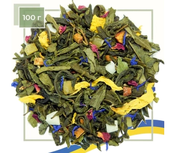 Чай зелений та білий "8 скарбів Шаоліня" 100 грам