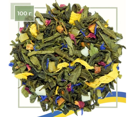 Чай зелений та білий "8 скарбів Шаоліня" 100 грам Чай зелений та білий "8 скарбів Шаоліня" 100 грам
