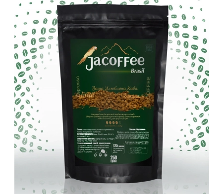 Кофе растворимый сублимированный Jacoffee Brazil, 250г Кофе растворимый сублимированный Jacoffee Brazil, 250г