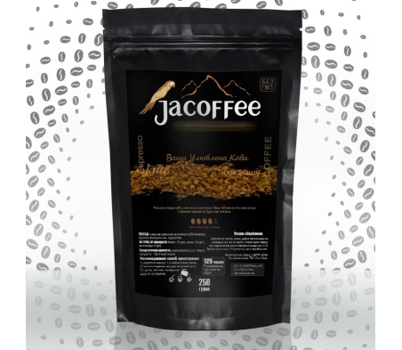 Кава розчинна сублімована Jacoffee, 250г Кава розчинна сублімована Jacoffee, 250г