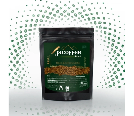 Кофе растворимый сублимированный Jacoffee Brazil, 60г Кофе растворимый сублимированный Jacoffee Brazil, 60г