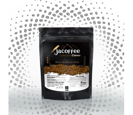 Кофе растворимый сублимированный Jacoffee Crema, 60г Кофе растворимый сублимированный Jacoffee Crema, 60г