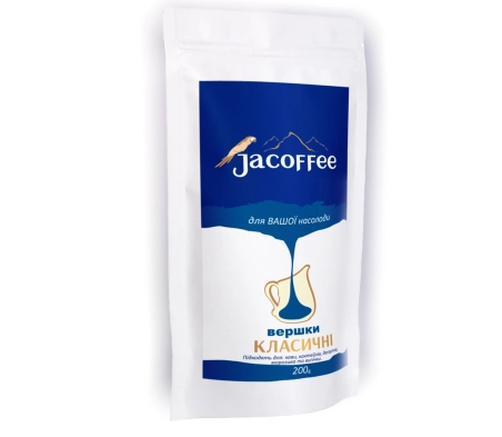 Сливки сухие Jacoffee Classic 32%, 200г Сливки сухие Jacoffee Classic 32%, 200г