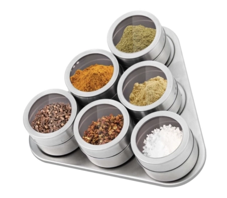 Набір ємностей для спецій на магніті Нео (6пр) Набір ємностей для спецій на магніті Нео (6пр)