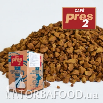 Сублимированный кофе в ящиках • Кофе сублимированный El Café Pres-2, 25 кг