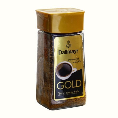 Фасованный растворимый кофе • Кофе растворимый Dallmayr Gold, 200 г