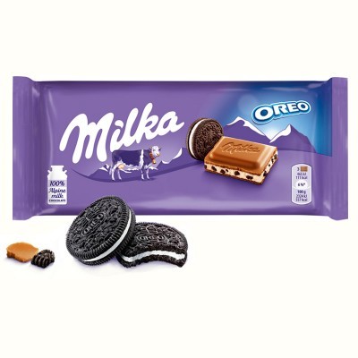 Шоколад Milka молочный с печеньем Oreo, 100г