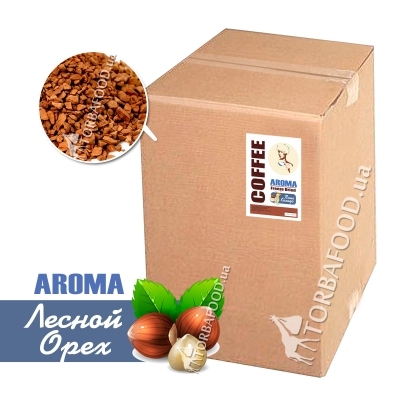 Сублимированный кофе в ящиках • Кофе сублимированный, лесной орех, 25кг